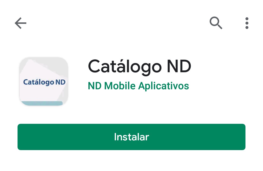 Instalar Catálogo ND pela Google Play
